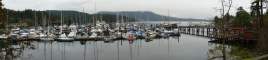 Not far from Butchart Gardens, we had lunch at a restaurant next to this marina